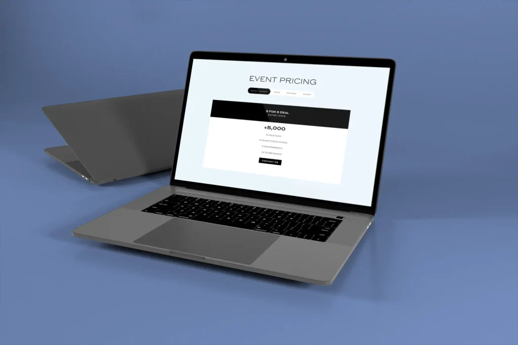 Houston E-commerce website design done by Kreative Media. Shown digitally on a laptop screen.