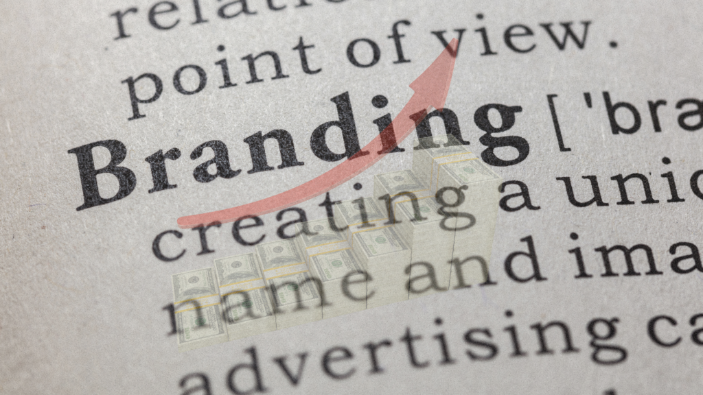 How branding impacts revenue being shown.